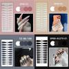 24Pcs New Detachable Solid Color Fake Nails Wearable Bright Long Ballet False Nails Full Cover Manicure Press-On Nails Women