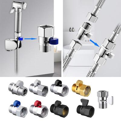 Dusch-Durchfluss-Badezimmer-Wasserhahn Zubehör Umstellventil Messing-Verbindungsstück Wasserflussregelventil Absperr-Winkelventil