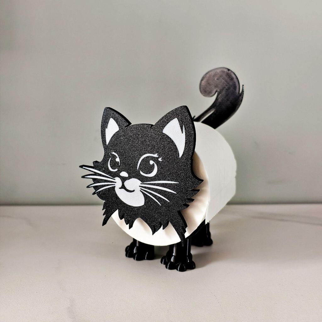 3D Printed Cat Toilet Paper Holder