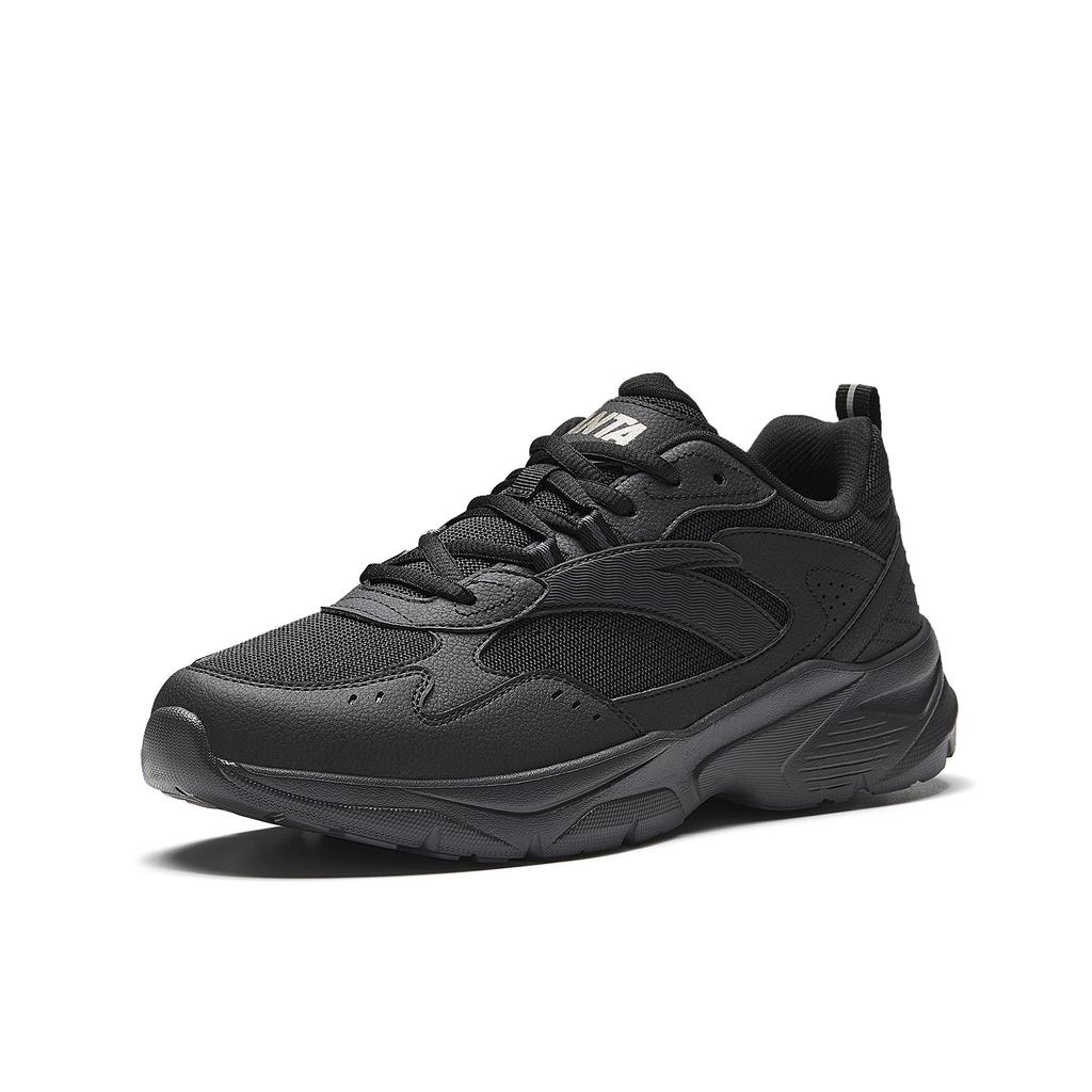 Anta Cloud Journey Cushioning Height Increasing Abrasion Resistant Slip Resistant Casual Shoes Men's Black 912618807-3
