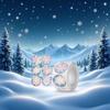 500 Pcs Holographic Snowflake Stickers,Christmas Adhesive Stickers Colorful Round Label Sticker for Envelope Cookie Candy Box (3.8cm)