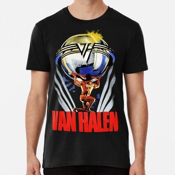Vintage Van Halen 5150 Album Cover Unisex Cotton Black T-shirt, Size S-5XL Unisex T-Shirt XL