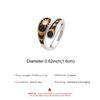 Sun and Moon Open Ring for Women Adjustable Sparkling Accent Celestial Statement Ring