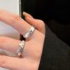Adjustable Opening Cat Dog Couple Rings For Women Men Versatile Cute Overlapping Wear Rings Jewelry Accessories Gifts