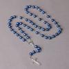 Collana con Ciondolo Rosario di Perle Finte Stile Vintage Ciondoli Religiosi Rosario Cattolico