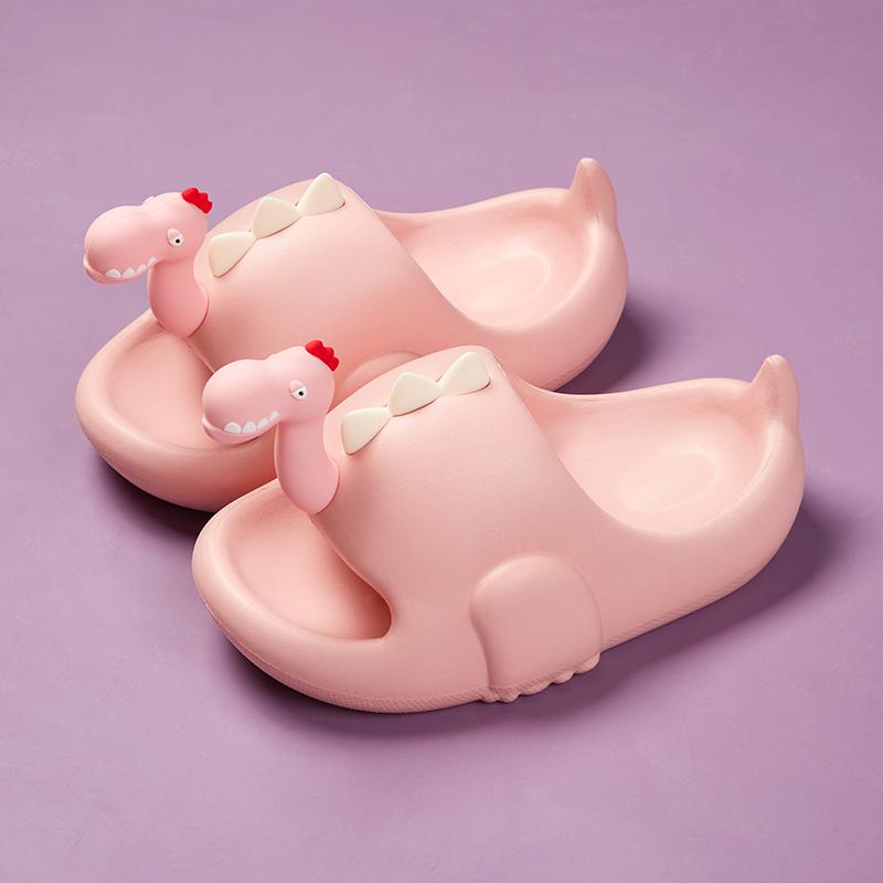 Cheerful Mario Shoes for Children Summer  Kids Slippers Bedroom slippers Summer Baby slippers Cute Dinosaur Insole length 17cm