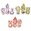 7Pcs Dice Set D20 D12 D10 D8 D6 D4 Game Dices Set for Bar Role Playing Game