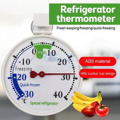 Mini Fridge Refrigeration Temperature Gauge Measurement Tools Circular Thermometer Refrigerator Freezer Thermometer -30~40℃