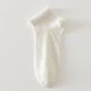 Ballet-style Lace Solid Color Short Socks, Combed Cotton Breathable and Comfortable Short Women's Socks, Simple Mesh Hollowed-out Bow