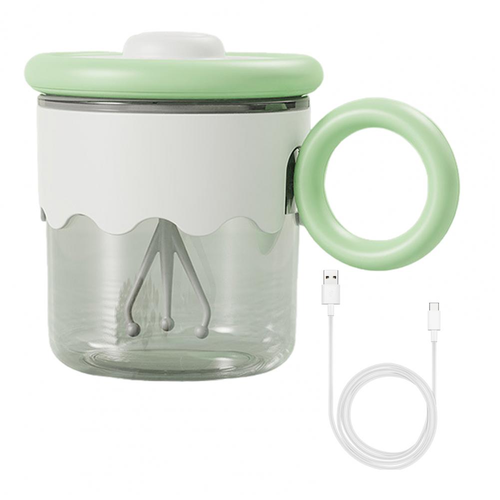 

2024 Новая электрическая автоматическая чашка для смешивания с двойным нажатием для запуска и супермощью для быстрого перемешивания кружка для кофе и молока емкостью 400 мл 301-400ml зелёный