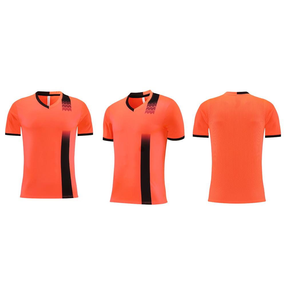 New Football Jersey, Men's Game Training Jersey Set, Children's and Adults' Sports Quick-drying Single-piece Short-sleeved Jersey Customization