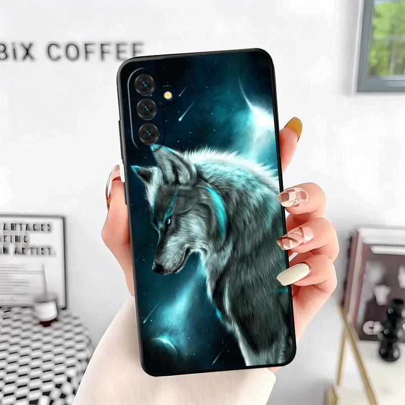 Wolf Moon Animal Soft Phone Case for Samsung A17 A37 A57 A16 A26 A36 A56 A15 A25 A35 A55 A14 A24 A34 A54 A13 A23 A33 A53 A52 A12