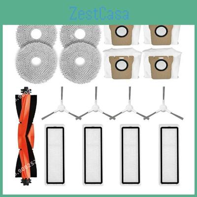 Vacuum Xiaomi For Robot X20 X20 Plus Replacement Parts Main Side Brush Hepa Filter Mop Cloth Dust Bags Accessories