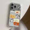 Funny Lovely Cat Transparent Soft Phone Case for iPhone 17 16 15 14 13 12 11 Pro Max 7 8 Plus Air Mini 16E ProMax Case