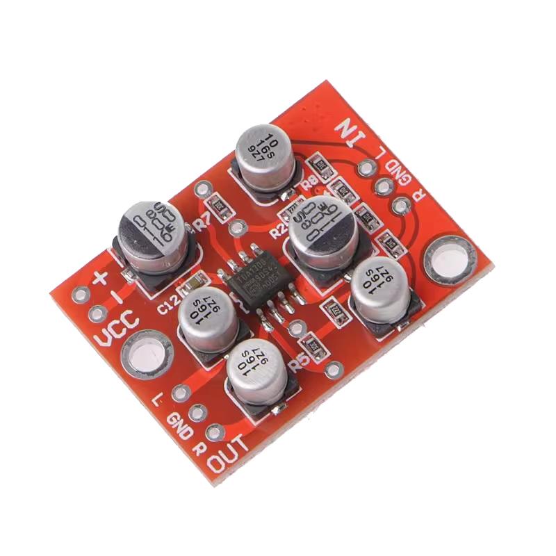 1Pc Ad828 Stereo Preamp Power Amplifier Board Dc 5V-15V 12V Preamplifier Module For Diy Audio Modification