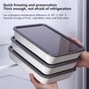 1Pc Stainless Steel Food Tray Containers Kitchen Tool Refrigerator Organizer Cake Fruits Vegetables Meat Storage Box