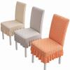 1Pcs Thickened Universal Chair Cover Soft Elastic Anti-dirty Stool Slipcover Removable Washable One Chair Cover for Home Kitchen