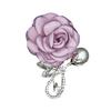 Cloth Flower Lady Brooch Pearl Alloy Crystal Breast Pin Personality Clothes Dress Breast Badge