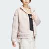 Adidas Year Of The Dragon CNY Series Embroidered Reversible Plus Velvet Sports Casual Loose Jacket Women Outerwear Light-Purple Pink IX5956