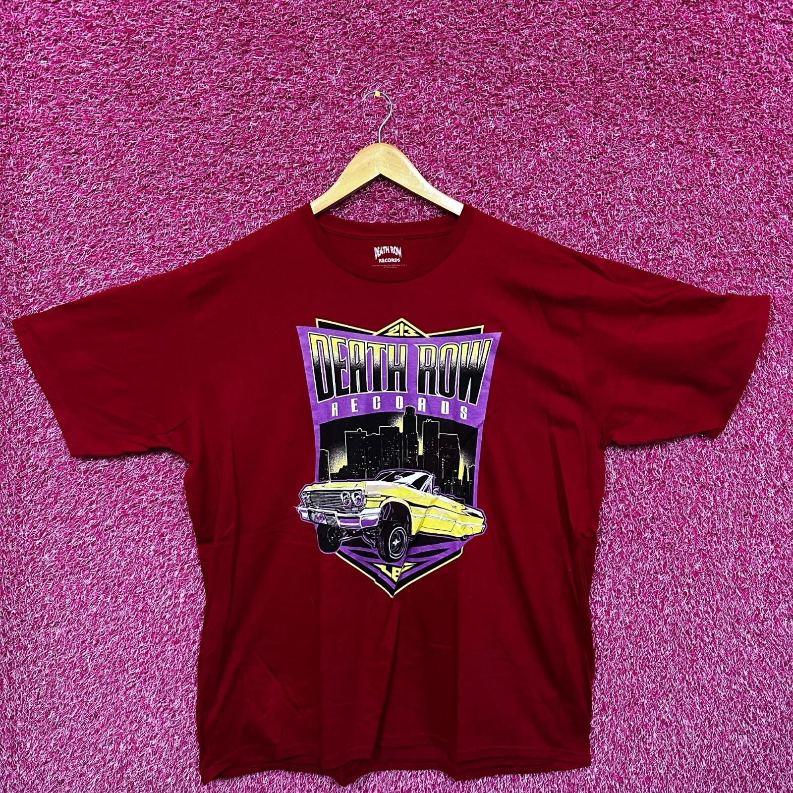 

Death Row Records Hip Hop Tshirt size Red Tee 2X XL
