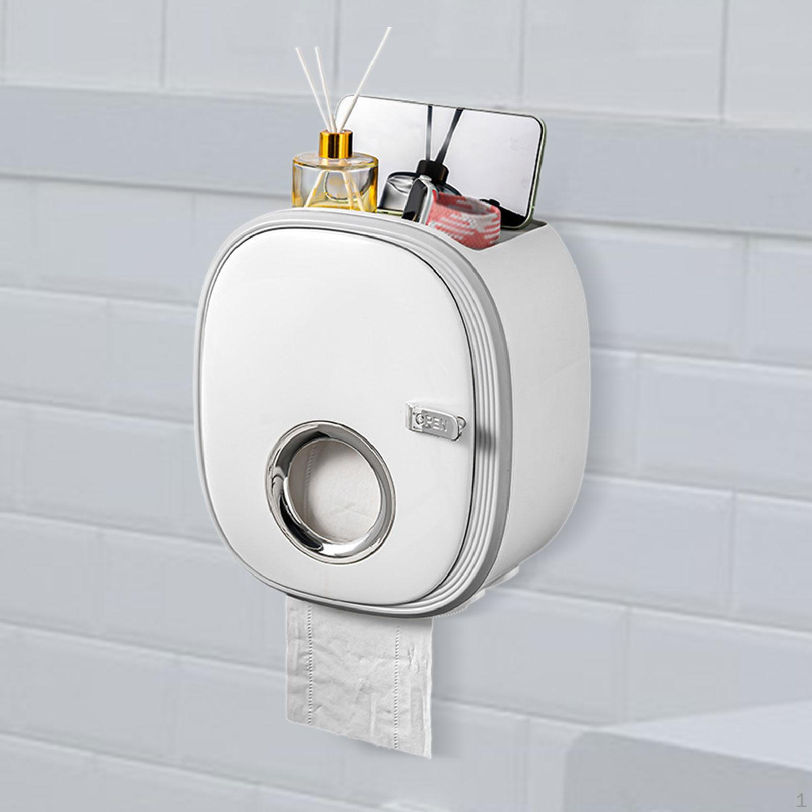 

Держатель рулона туалетной бумаги, ящик для хранения, настенное крепление, водонепроницаемая подставка, органайзер для ванной комнаты