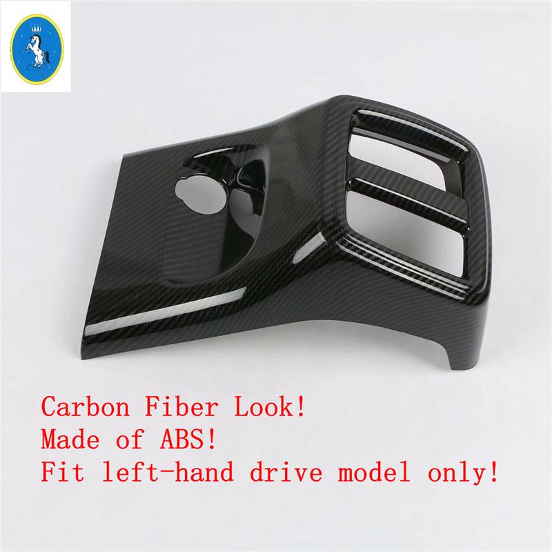 Car Accessories Center Console Armrest Storage Box Rear AC Air Condition Outlet Vent Panel Cover Trim For VOLVO XC40 2018 - 2024