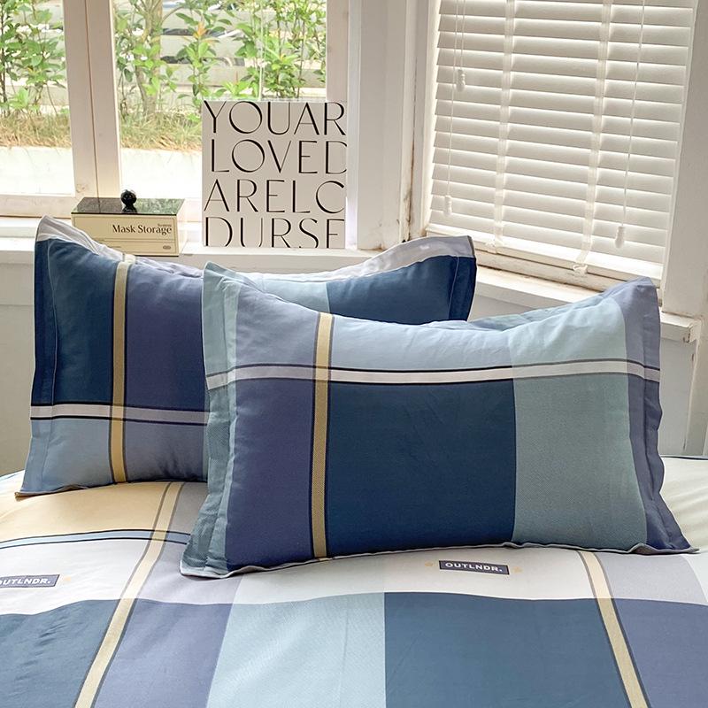 Cotton Pillowcases: Pure Cotton, Simple Style for Home, Dorms, Single & Double Rooms (Single/Pair)