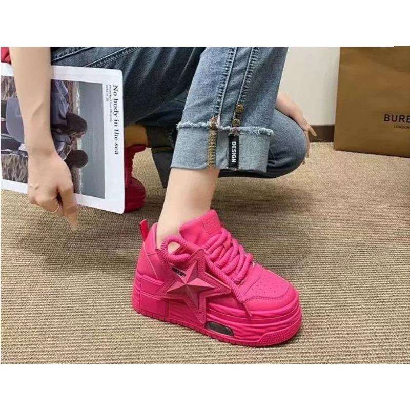 Women Sneakers Platform Casual Sports Shoes Personalized Star Design Vulcanized Shoes Outdoor Running Walking Shoe Female