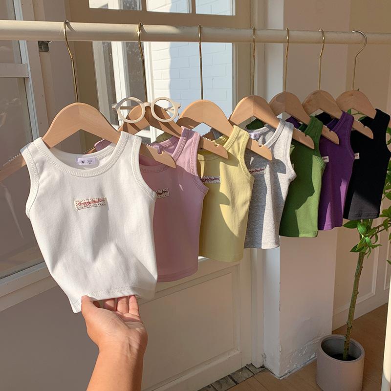 Girls' And Boys' Casual Vests, Summer Children's Cute Tops