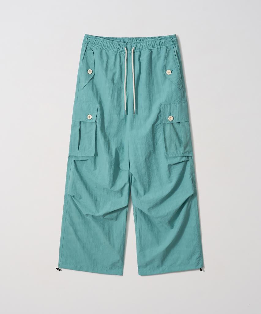Gameoncheupaeb 8 Buttons Parachute Nylon Pants (Mint)