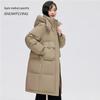 Xuezhongfei Women's Long Winter Down Jacket with Detachable Hood