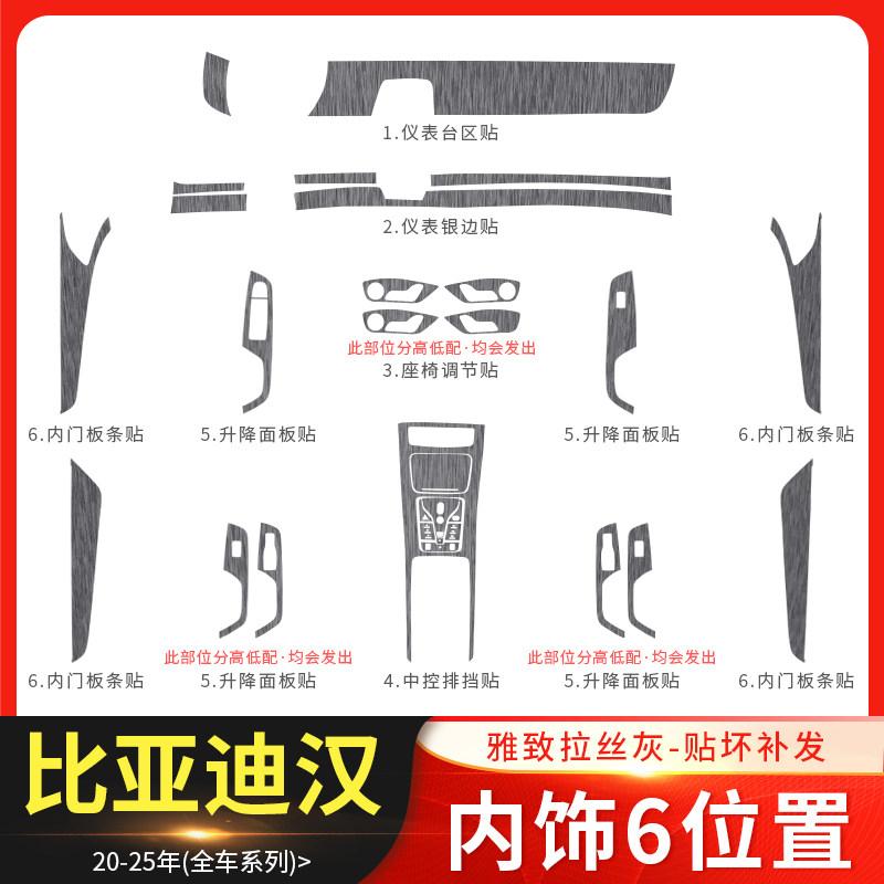 For -2025 BYD Han DM-i EV Center Console Car Sticker Decal Protection Film Replacement Fit Trim Anti-Scratch