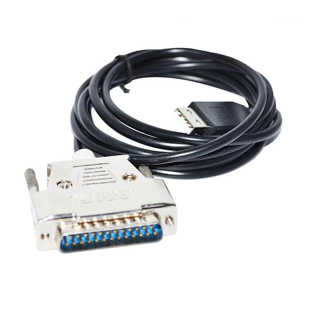 FTDI Chip USB to DB25 Male Adapter RS232 Serial Communication Cable for YASNAC LX3 MX3 CNC System Machining Centers 1.8M Cable A