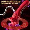 Realistic Tongue Vibrator 10-Speed Clit Licker Silicone Adult Toy for Women Red Stimulator