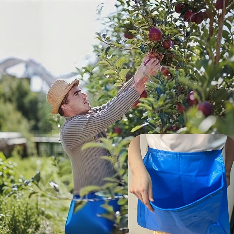 Ernte-Schürze für Obst und Gemüse Landwirtschaftliche Hüft-Gemüsepflücktasche und Obstpflücktasche Küchen-Wasserdichtschürze