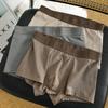 3pcs Men's Underwear Retro Men's Flat Leg Pants Mid Waist Comfortable Breathable Square Leg Pants Boxer Brief