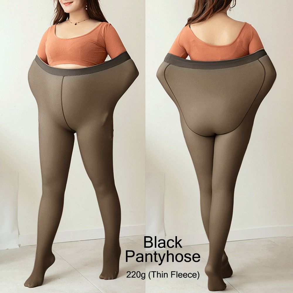 Thermal Pantyhose Tights Plus Size Tights Stockings Warm Fleece Pantyhose Women's Winter Tights
