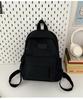 Color Solid Student Schoolbag Large Capacity Backpack Outdoor Leisure Bag Travel
