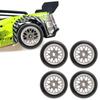 4pcs RC Drift Tire Aluminum Alloy Stable Flexible Drift Car Tyre for   1Celsius28 RC Car