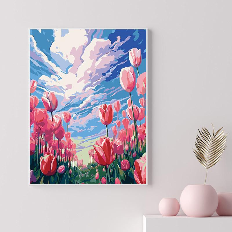 40X50Cm Diamond Painting Large Size Diamond Sticker Bedroom Living Room Decorative Painting With Photo Frame
