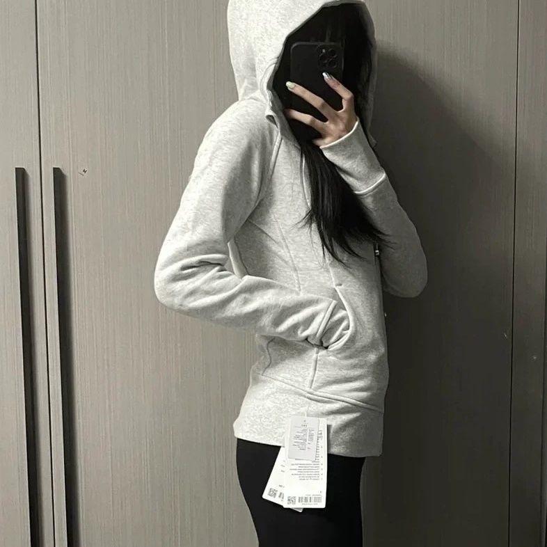 Lu Slim Fit Hooded Zipper Cardigan - Versatile Yoga Outerwear