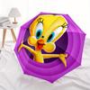 Looney Tunes Tweety Vogel Automatische Open/Sluit Paraplu   Compacte Reisparaplu, 8 Spaken Robuuste Constructie, Ideaal Cadeau, 181
