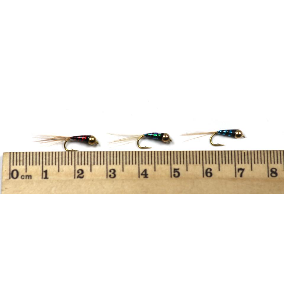 8PCS 14 Brass Bead Nymph for Fly Fishing Lure Buzzer Midge Fishing Accessory