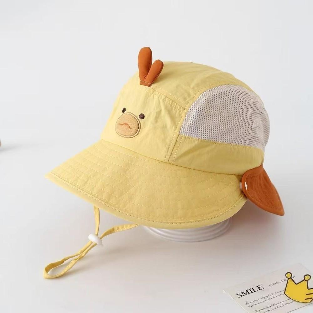 Cute Baby Bucket Hat Breathable Mesh Toddler Sun Cap Soft Kids UV Protection Cap  Autumn