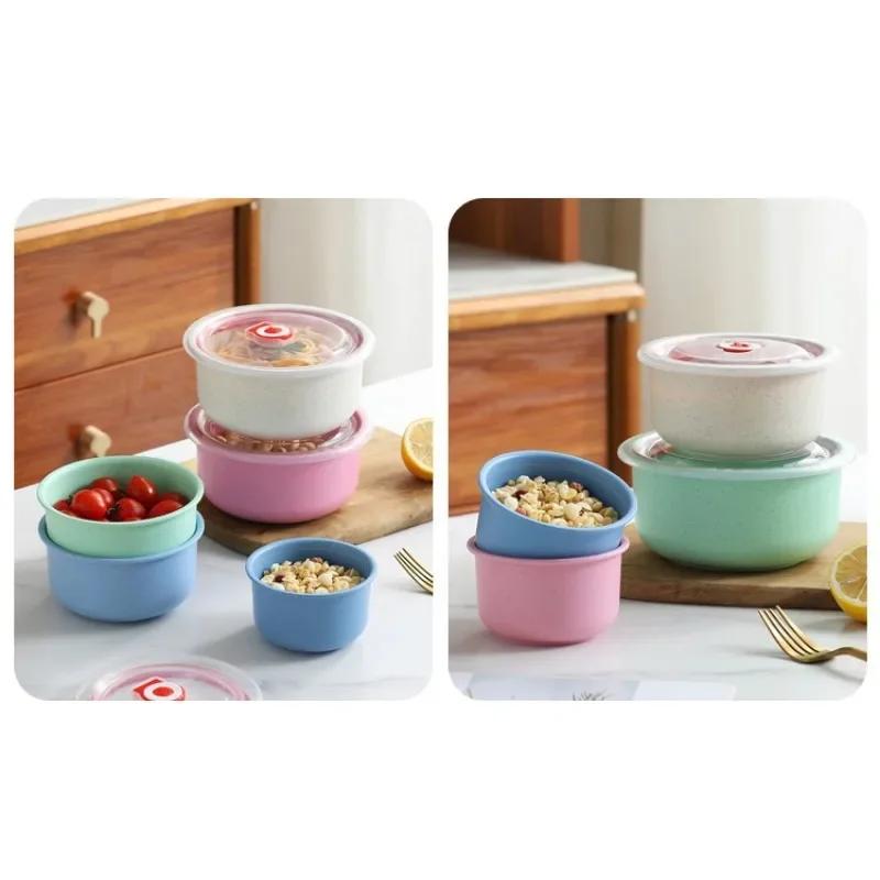 Vegetable Crisper Box with Lid Sealed Storage Box Preservation Bowl Set Crisper Sealed Dustproof Refrigerator