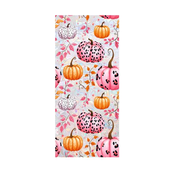 Halloween Window Sticker Stained Glass Style Witch Bats Decal Removable Pumpkins Ghosts Static Window Cling for Party Decoration