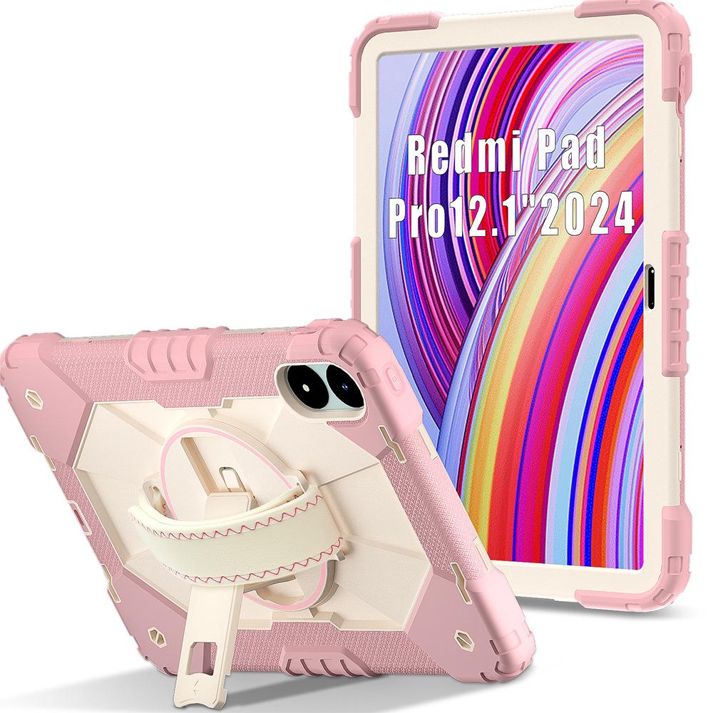 Compatible with Redmi Pro 12.1-inch, Redmi SE 8.7, and Redmi Pad 2: Tablet Case with Hand Strap & Stand.