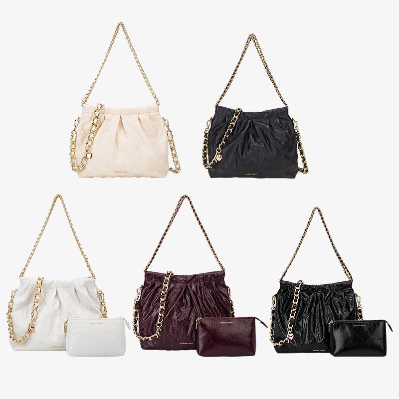 Stor tygväska för kvinnor, Ny axelväska, Högklassig känsla för kvinnor, Nischad Trendkedja Vandrare Väska