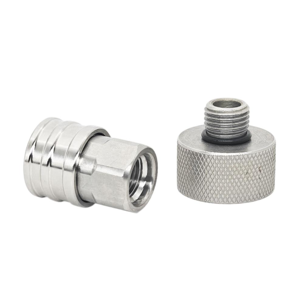 2Pcs Cleaning Machine Connector Stainless Steel 1/4 Female Garden Hose Fittings 3/4 Adapter Quick-connect Pressure Washer Parts