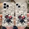 Phone Case: 2D Flat Suitable for iPhone 18 17 16 15 14 13 Pro, Transparent Four Corner Protective Case, Winged Girl, Christmas and Halloween Gift